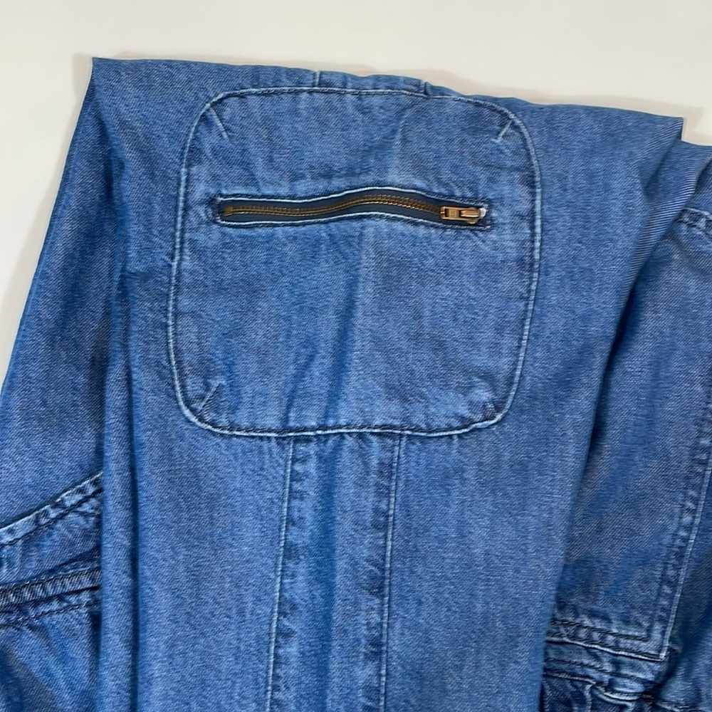 Pilcro Jeans Size L Relaxed Fit High Rise Pull On Cargo Denim EUC Worn Once - Picture 11 of 11